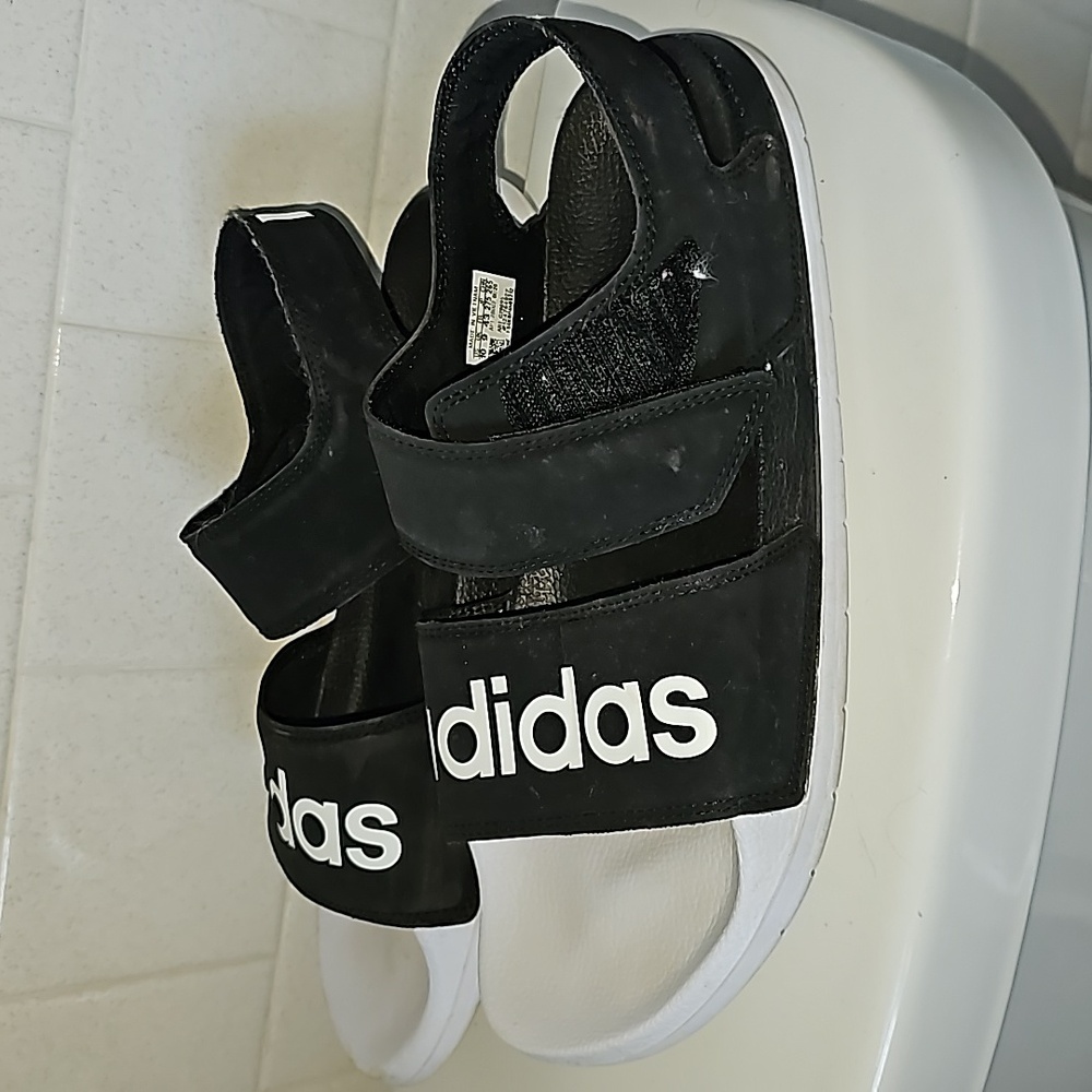 Adidas sandals. Rarely worn women size 10